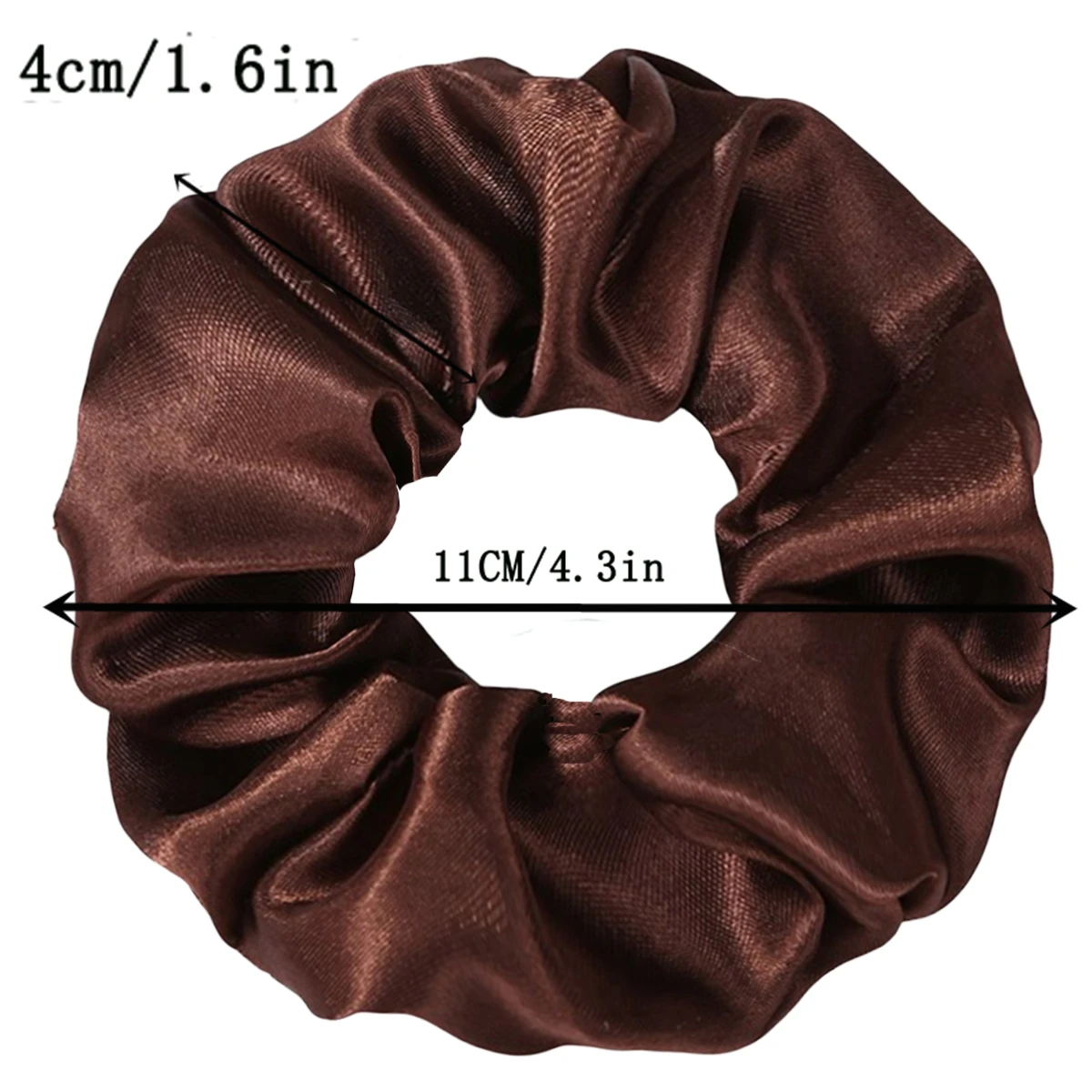 12PCS Soft fashion Satin Colorful Intestine Hair Band Hair Accessories hair scrunchies Headwear For Ponytail Cute Causal Women