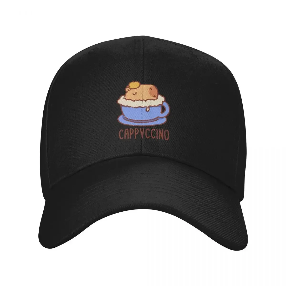 

Cappyccino, капибара в капучино, синяя чашка Бейсболка шляпа на день рождения Мужская роскошная шляпа для гольфа оригинальные женские шапки мужские