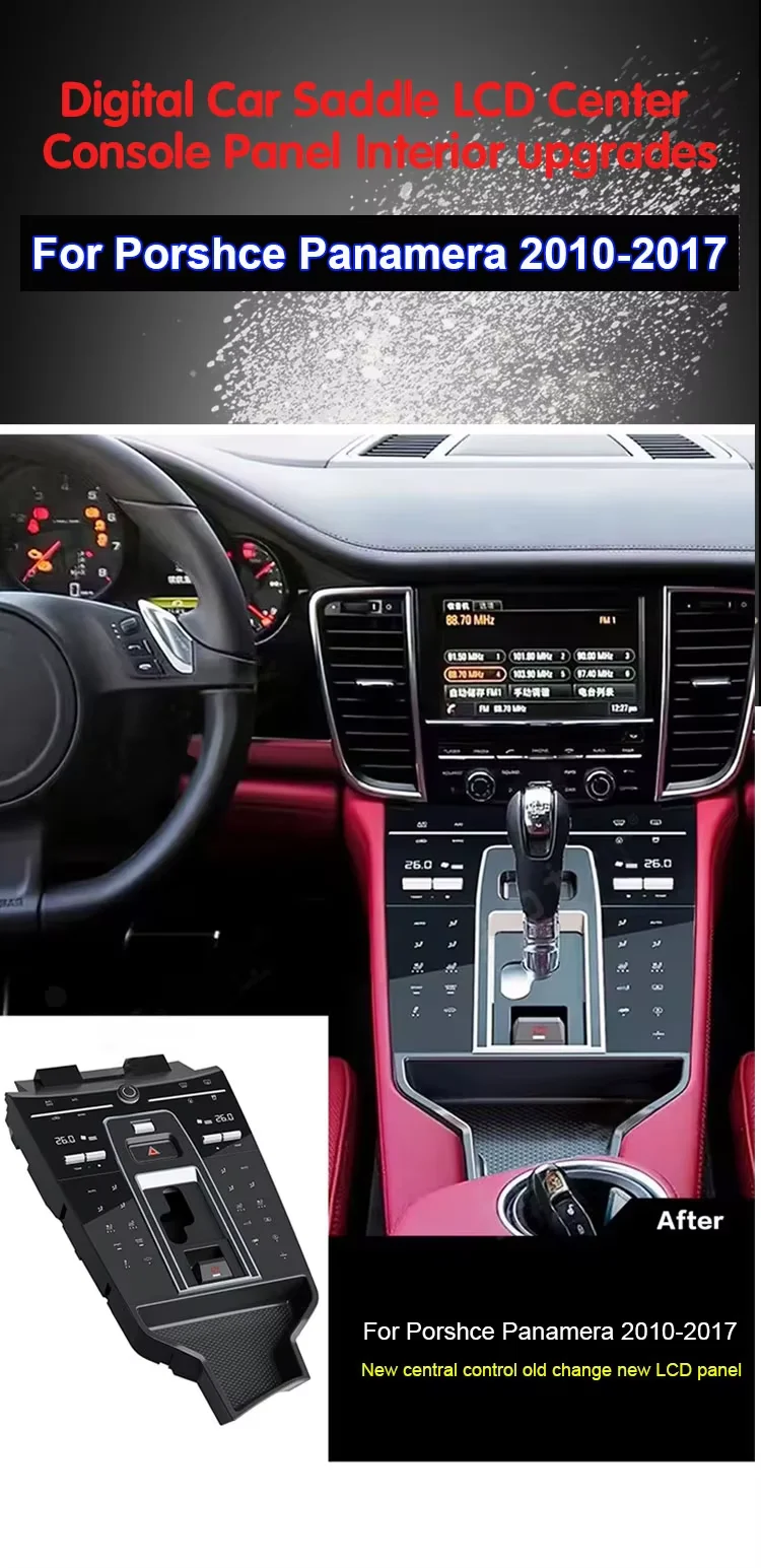 RoadNavi Auto Interior Saddle Digital Control Panel Upgrade für Porsche Panamera 2010-2017 Car Center Console