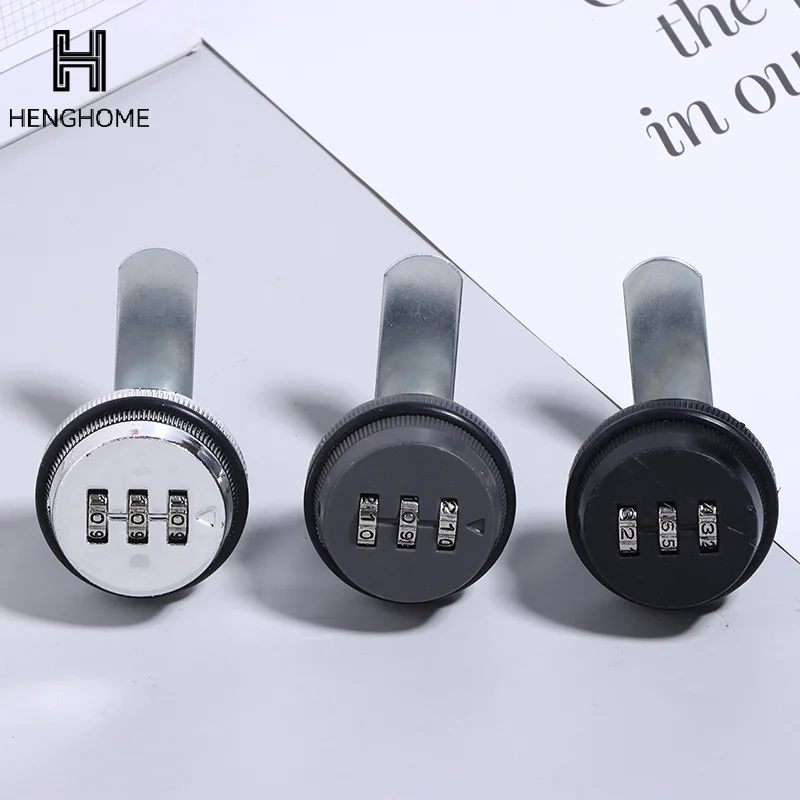 1pc 3 Digital Code Combination Cabinet Lock Zinc Alloy Password Locks Security Home Automation Cam Lock For Mailbox Cabinet Door