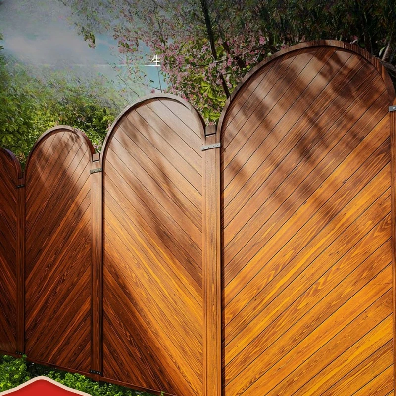 

Wall fence Carbonized preservative wood Garden fence Privacy Outdoor partition Wooden fence Outdoor screen