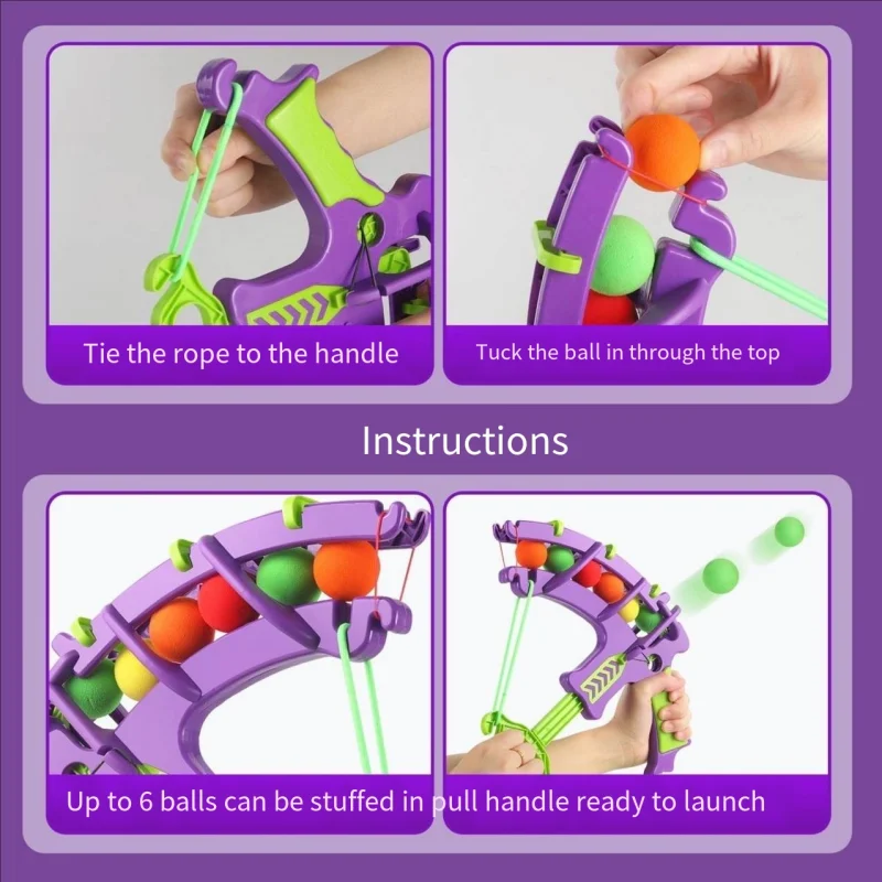 Catapulta per bambini palla appiccicosa arco bersaglio giocattolo ventose per interni per bambini genitore-figlio interattivo lancio tiro freccette gi