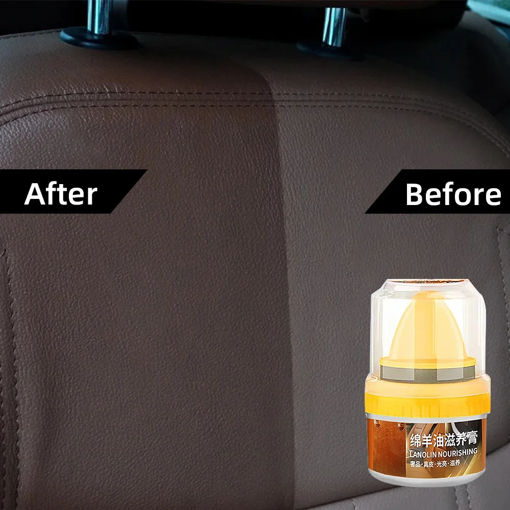Car Shoes Cleaner Leather Repairing Cream Brightening Nursing Cream Shoe Boot Polish Rich Glossy Shine Wax Decontamination Amagi