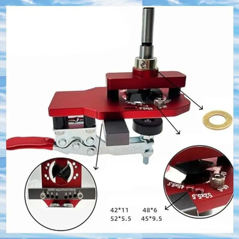 فلاش الاتجاه سبائك الألومنيوم خزانة تركيب 35 مللي متر النجارة المفصلي محدد عدة ثقب لكمة مثقاب الخشب لتقوم بها بنفسك المشاريع #4