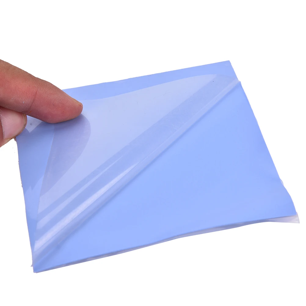 

New Sale Blue GPU CPU Heatsink Cooling Thermal Conductive Silicone Pad100mmx100mmx0.5mm