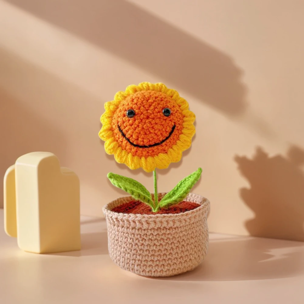 

Набор для вязания крючком DIY: милые растения в горшках (Счастливый Подсолнух)