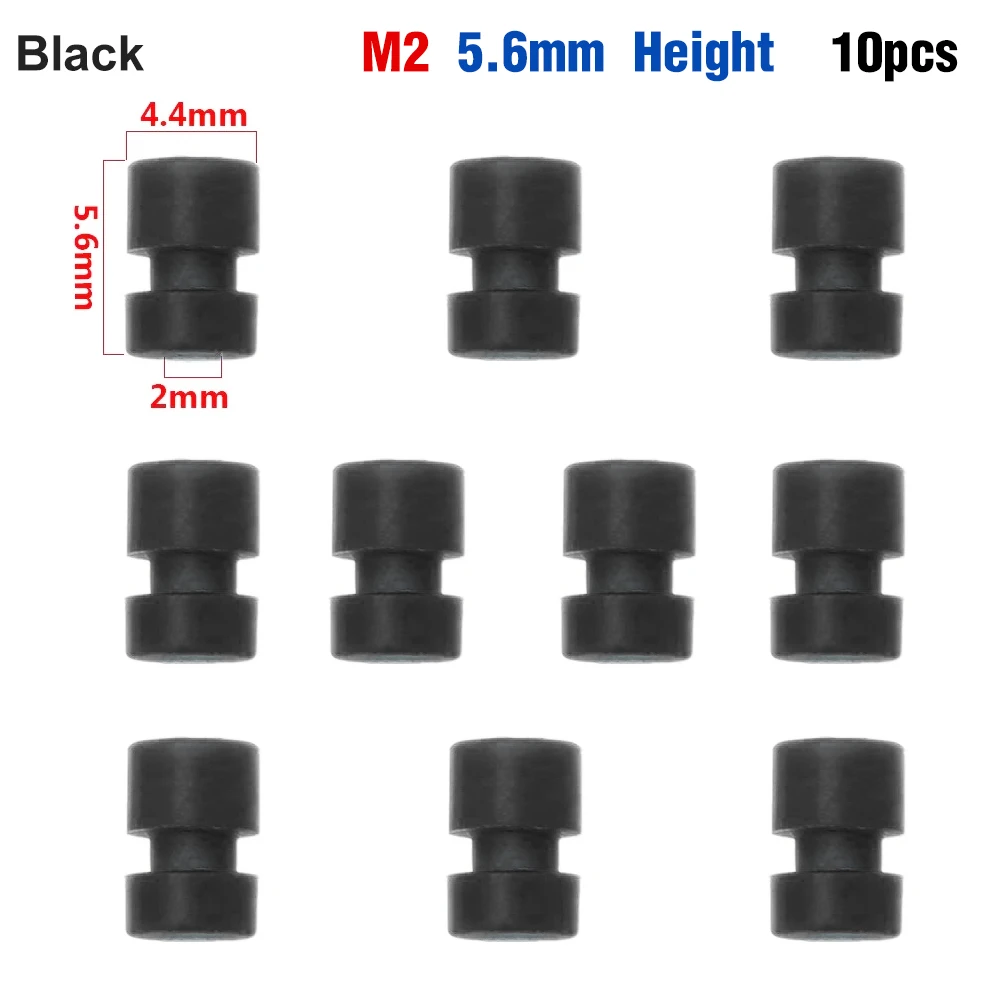 9IMOD 10pcs M2/M3 RC Rubber Shock Absorber Balls for F3 F4 F7 Flight Controller FPV Quadcopter Anti Vibration Soft Mount Ball