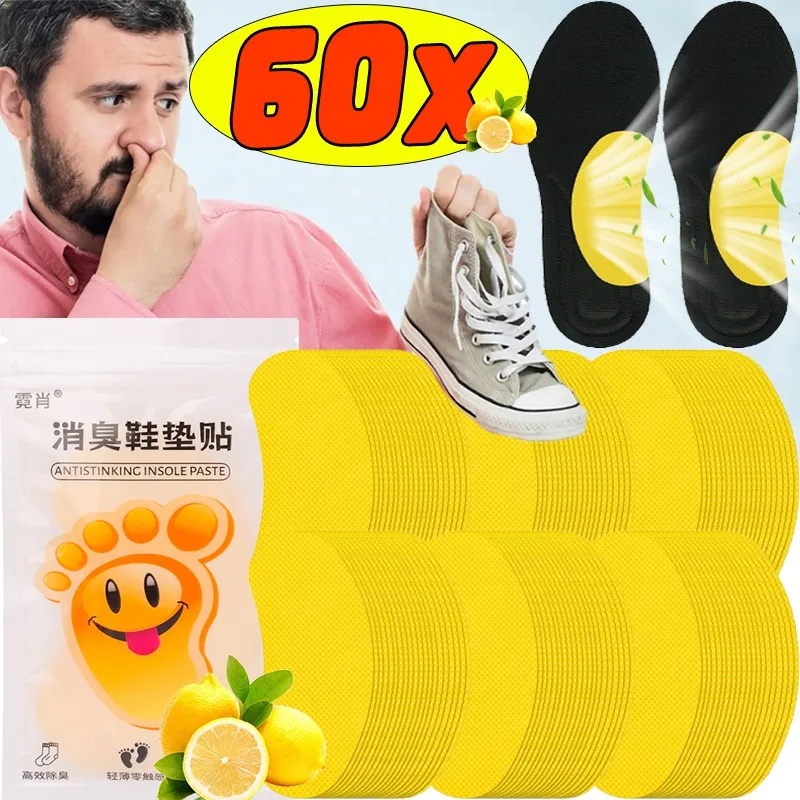 12Pcs/Bag Shoes Deodorant Sticker Deodorant Foot Odor Deodorants Sneaker Smell Fresh Fruity Aroma Insole Sterilization Stickers