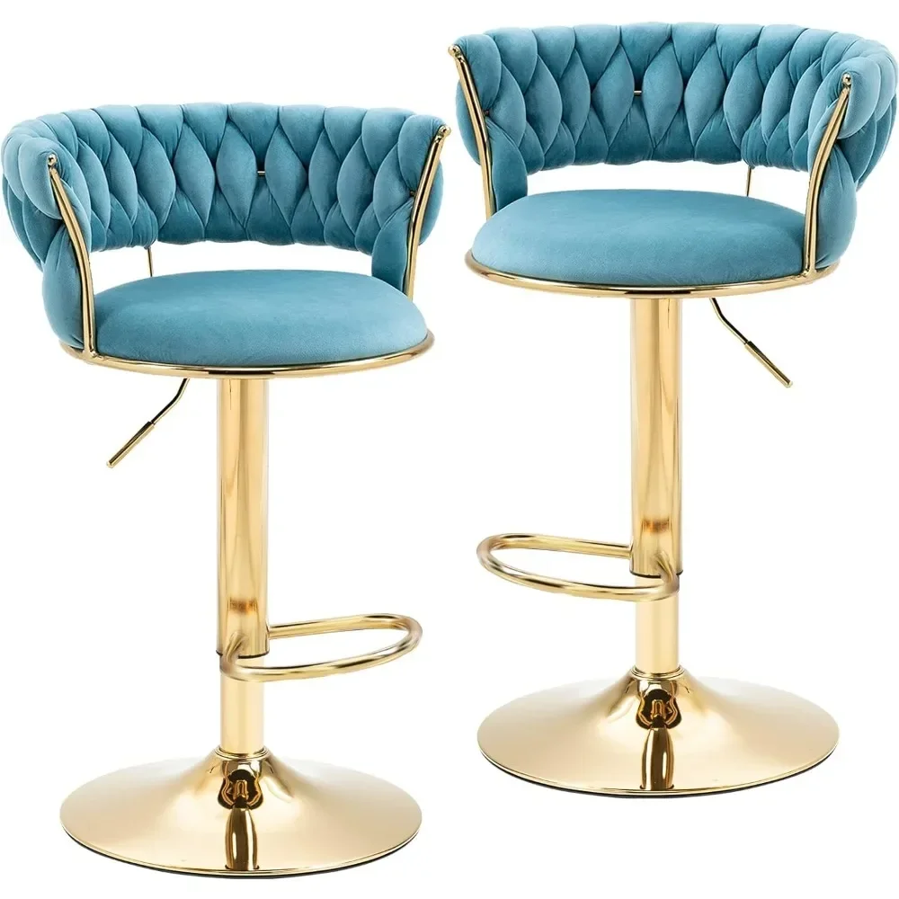 

Bar Stool Swivel Velvet Bar Stools Set of 2) Dining Chairs Chairs for Living Room Chair Furniture Bar Stools