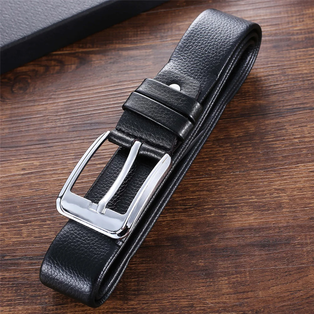 Men Watch Set Top Quality Leather Belt Wallet Cufflinks Tie Set with Box Business Birthday Gift for Men Boyfriend Father Husband