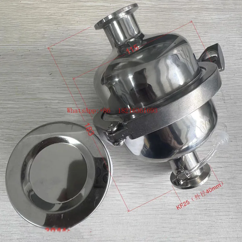 Limited Offer Fully Sealed Exhaust Filter With Oil Return Valve - 304 Stainless Steel KF25 Vacuum Pump Oil Mist Eliminator