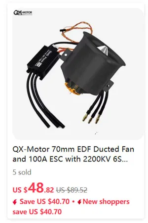 70mm 64mm 50mm Rotorblätter CW CCW 12-Blatt-Lüfter für QX-MOTOR EDF Kanalventilator Hochleistungslüfter DIY Ersatzteile – Detail 3