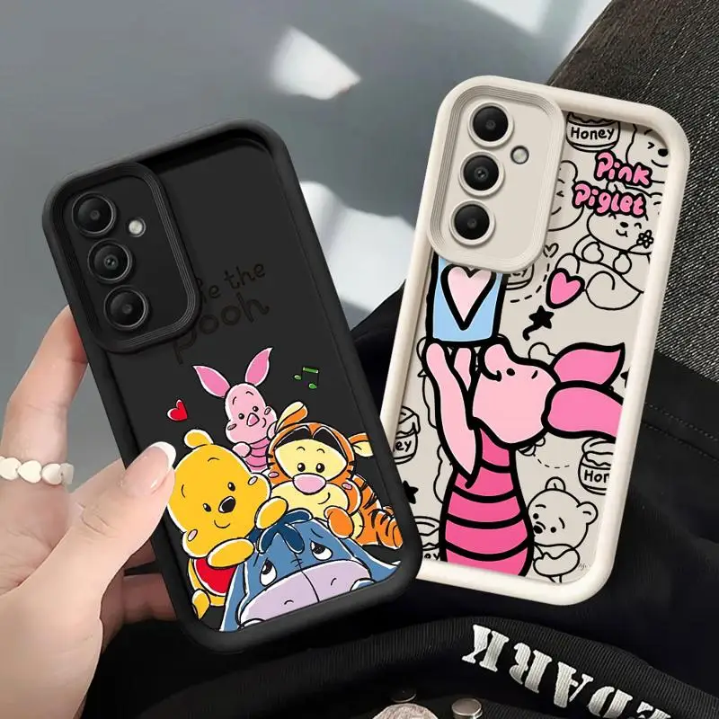 Disney Winnie The Pooh Funny Phone Case for Samsung Galaxy A22 A23 A24 A12 A13 A14 A32 A33 A34 4G 5G Soft Soft Silicone Funda