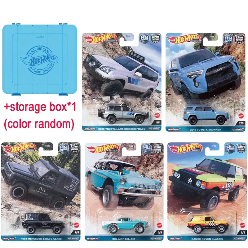 Genuine Hot Wheels Premium Car Culture HW Off Road Toys for Boys 1/64 Diecast Toyota 4Runner Big Air Bel Air Range Rover Classic