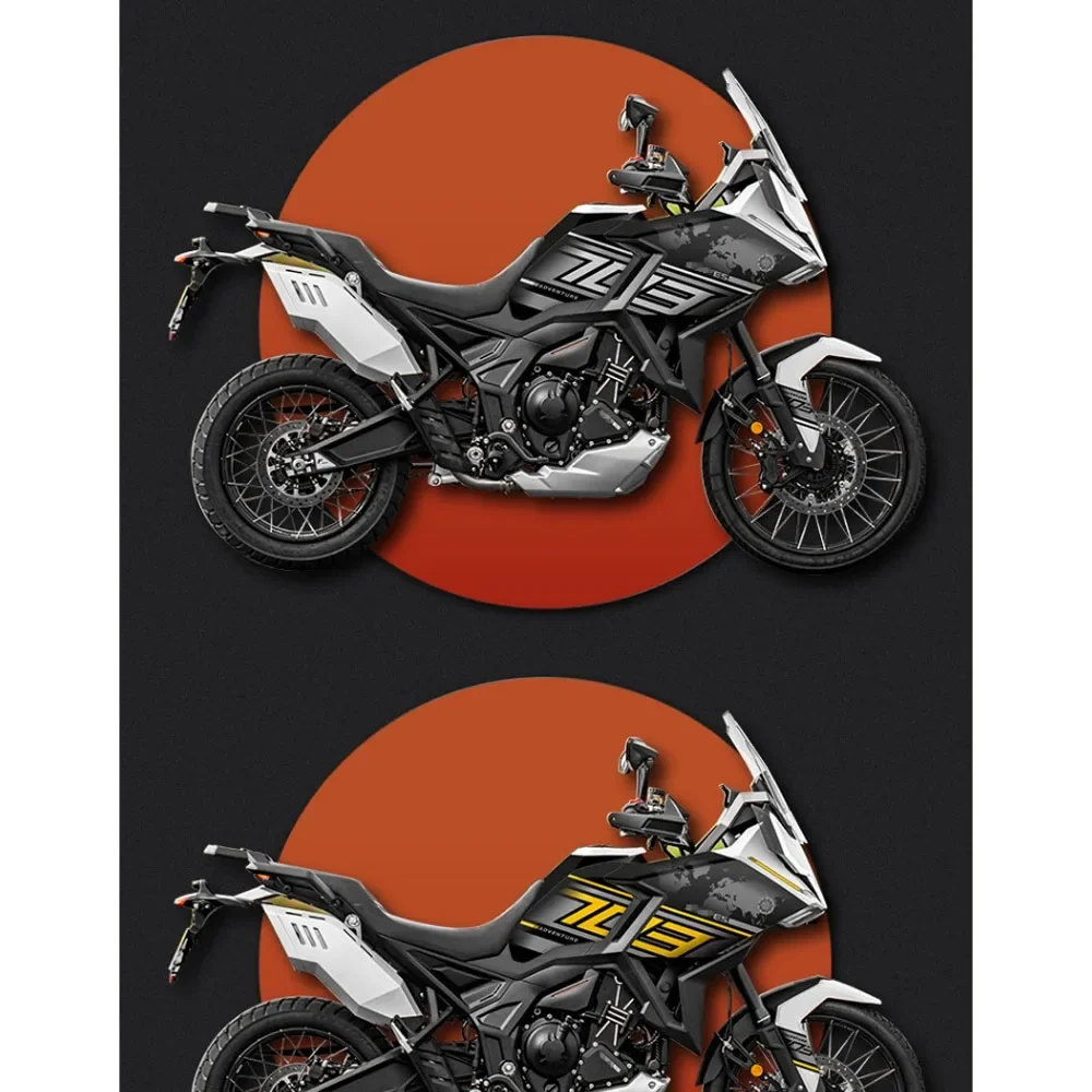 For ZONTES 703F F703 703 F Motorcycle Accessories Anti Slip Fuel Tank Pads Gas Knee Grip Traction Sticker Protector Waterproof