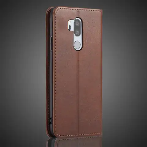 Läderfodral till LG G7 ThinQ / LG G7+ Flipfodral Korthållare Hölster Magnetiskt Attraktionshölje Plånboksfodral Fodral Coque 8 best sales LG G7 ThinQ-skal - №7