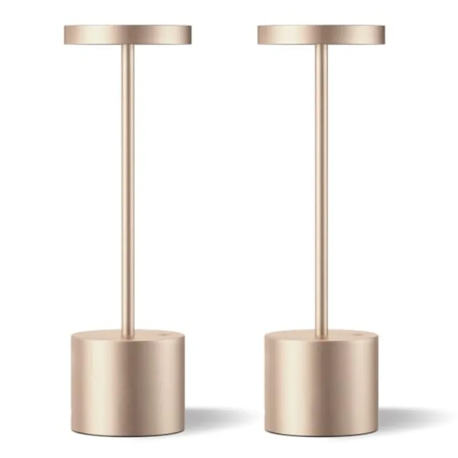 

Cordless Table Lamp 4000mAh Rechargeable Battery Powered Lamps 3 Color Stepless Dimming Wireless Outdoor Lamps for Dining Room