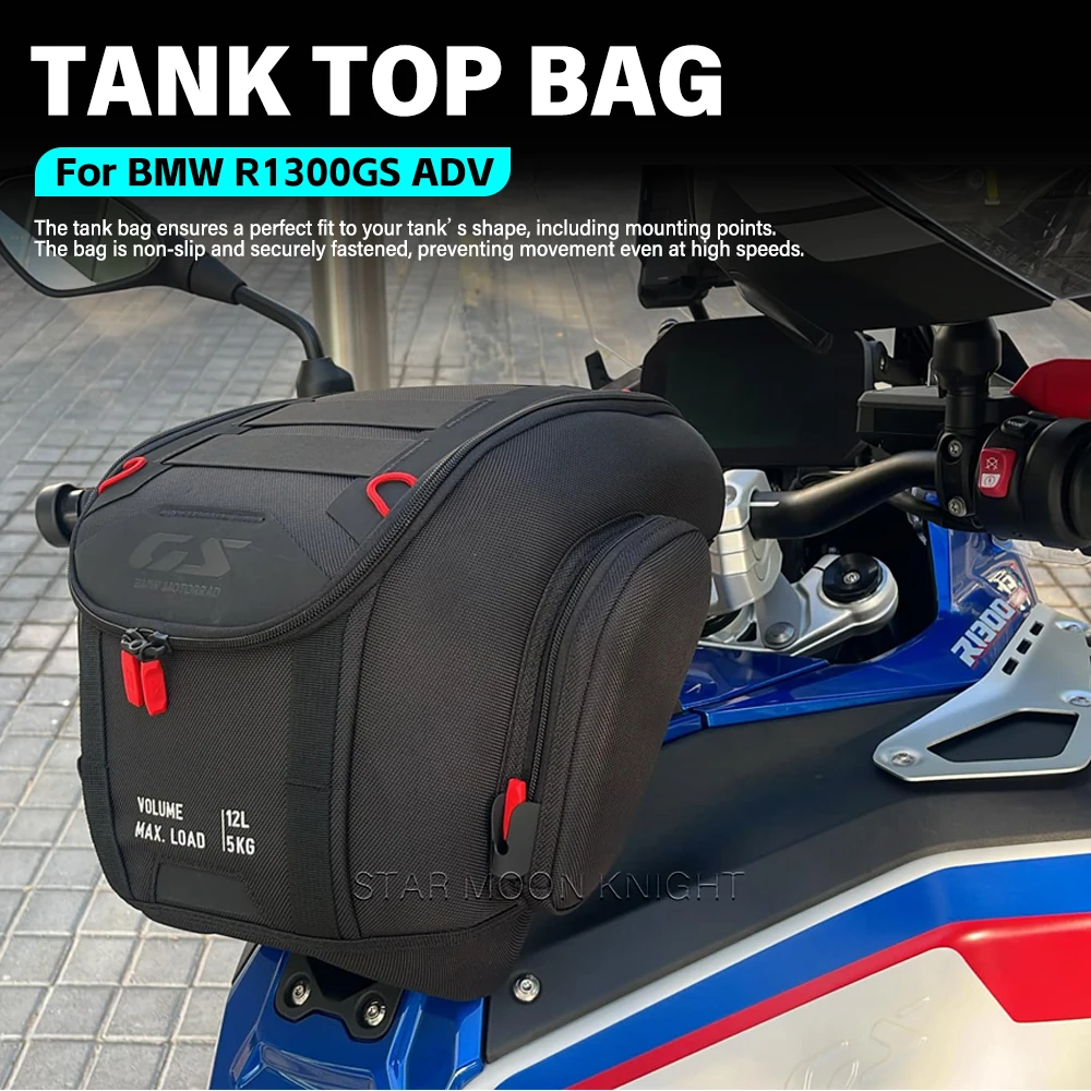 

For BMW R1300GS ADV R 1300 GSA GSA1300 Tank Top Bag 12L Luggage Storage Waterproof Bag R1300 GS Adventure 2024 2025 Accessories
