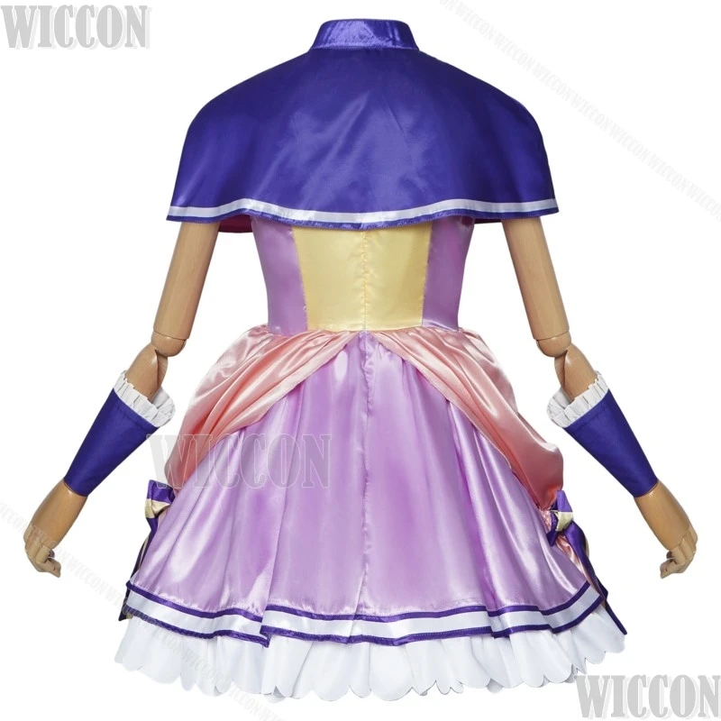 Cure Friendy Inukai Iroha Pretty Anime Cure Cosplay disfraz peluca larga Lolita vestido púrpura lindo mujer chica Halloween personalizado