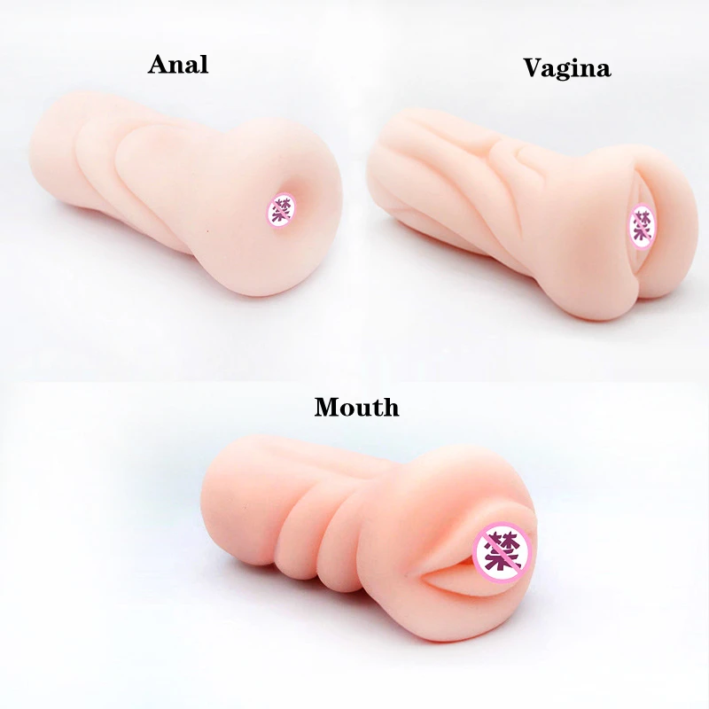 4D Realistic Deep Throat Male Masturbator Silicone Artificial Mouth Vagina Anal Erotic Oral Sex Masturbator Sex Toys for Men