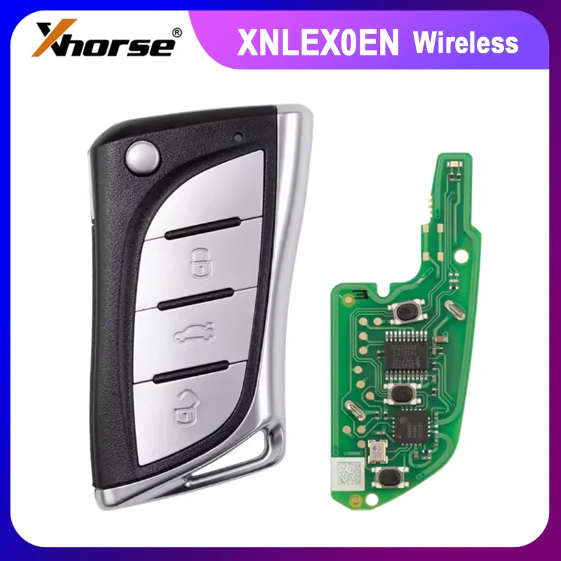 1/2/5PCS Xhorse XNLEX0EN Llave remota inalámbrica para Lexus Tipo 3 Botones