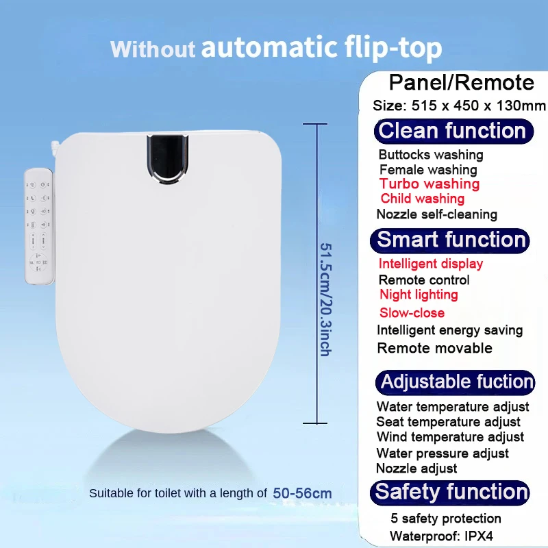 

Умное биде для унитаза с подогревом, электрическая кювета, японская тапа, биде для Inodoro, крышка для унитаза с подогревом, Vater Japones Inteligente с подогревом