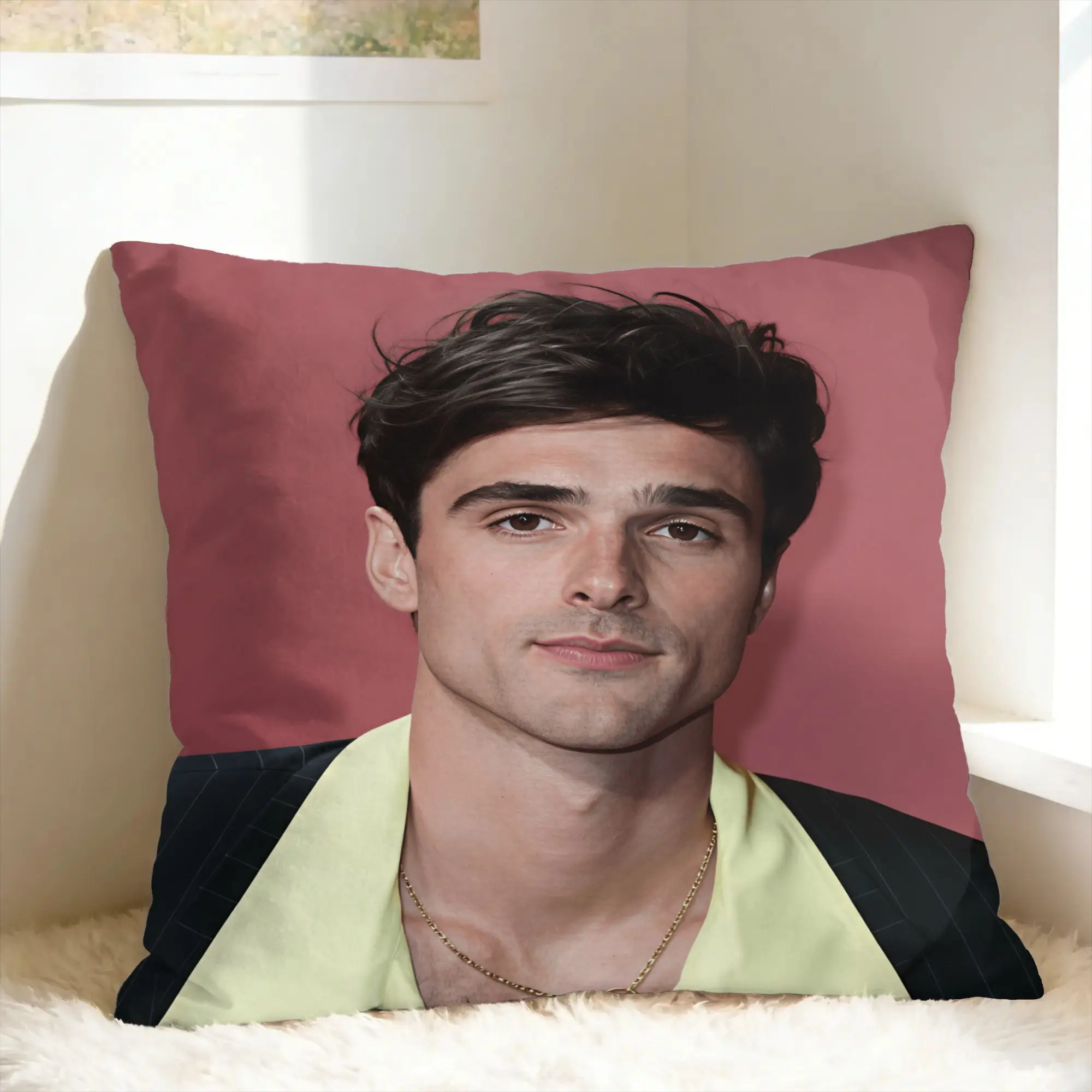 Jacob E-Elordi Pillow Cover  Cute Funny Pillow Case For Living Room Bed Chair Soft Pillowcases Birthday Present