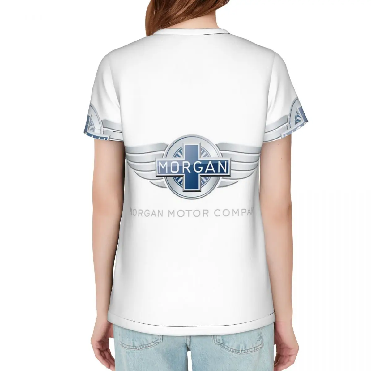 Morgan Motor Car Company T-Shirt Women Short Sleeve T Shirts Round Neck Streetwear Cotton Summer Tees Streetwear
