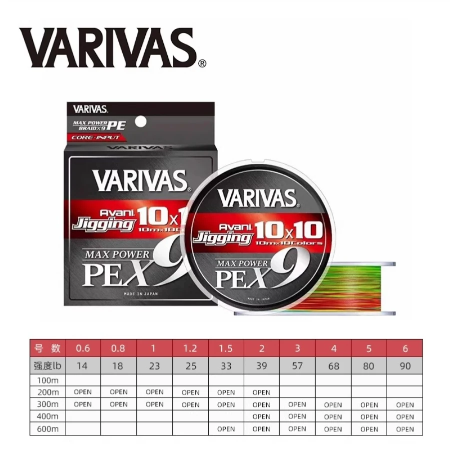 2024 new VARIVAS Avani Jigging 10x10 Max Power PE X9 300m - AliExpress