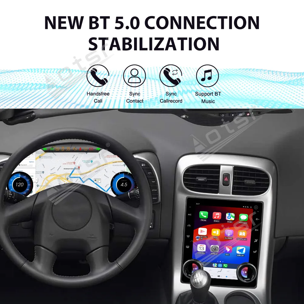 10.4 Inch Android 14 For Corvico C6 2005-2013 Gps Navigation Carplay Car Radio HD Touch screen Stereo Auto Head Unit Stereo Auto