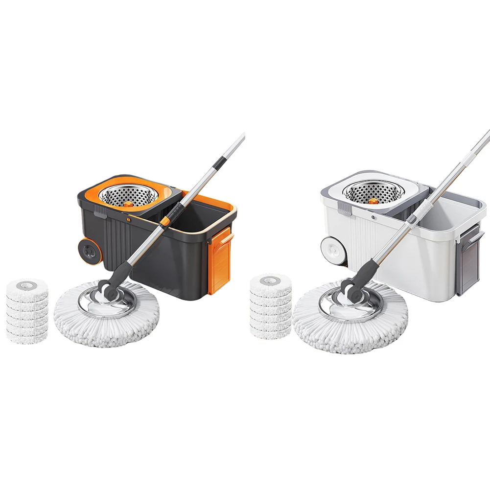 

Household Cleaning Automatic Spin Mop 360 Spinning Floor Cleaning System with 6 Replacement Refills for Household Floor Cleaning