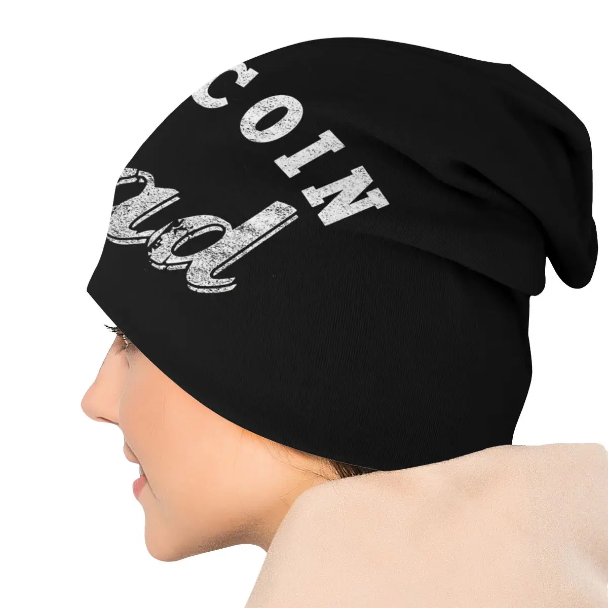 Bitcoin Cryptocurrency Miners Meme Skullies Beanies Outdoor Hats Dad Thin Bonnet Special Caps Men Women's Earmuffs