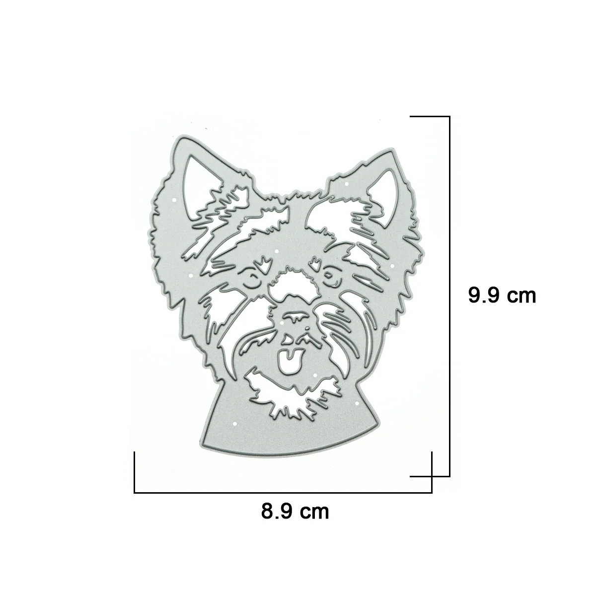 Metal Cutting Die Schnauzer Dog Pattern Punch Cut For Handcraft Greeting Card Making Clipart Decorating Paper Craft Supply