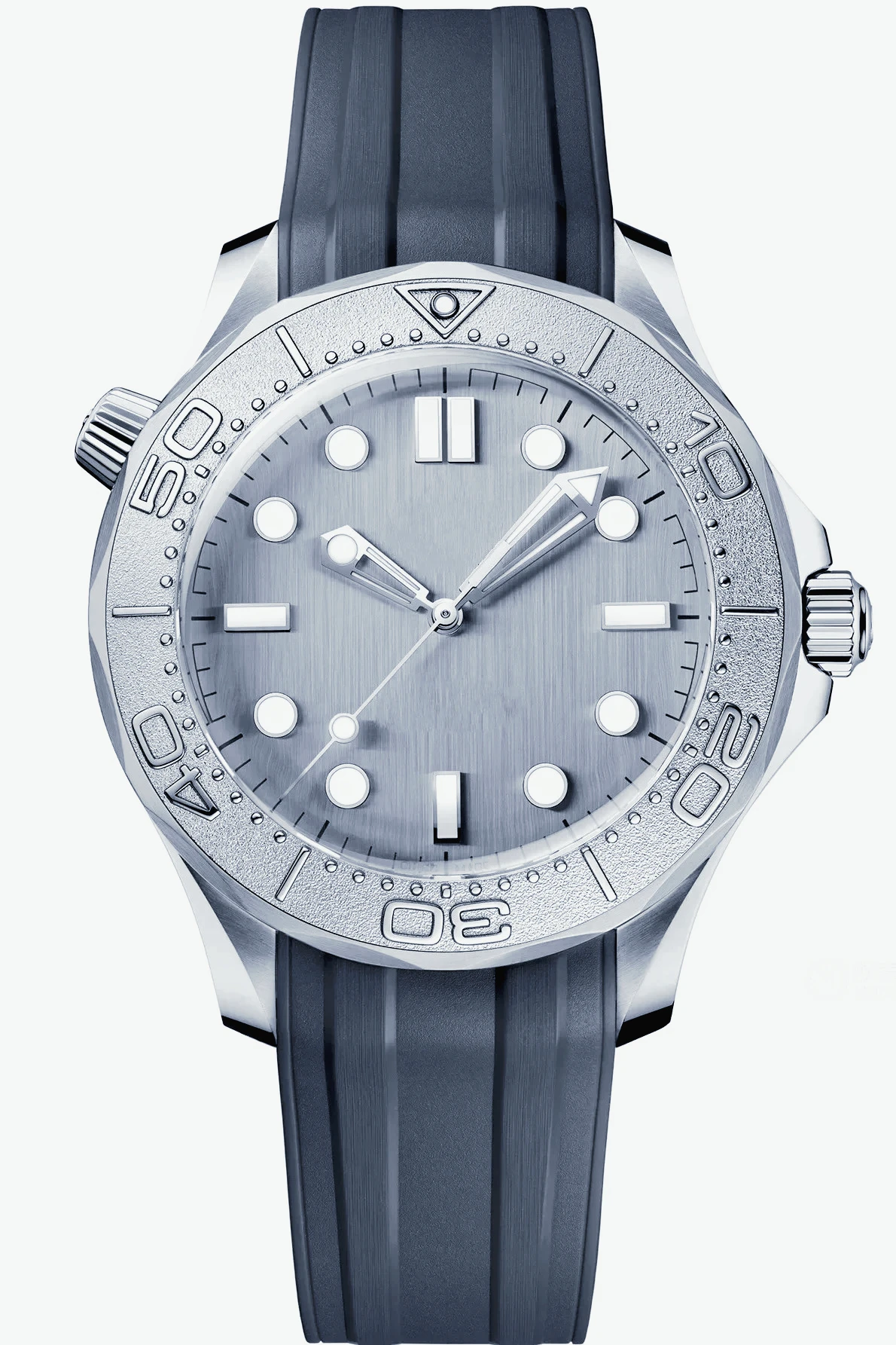 A1212 Store 42mm Men's Automatic Mechanical Watch, Green Dial, Rubber Strap, 904L Customized Watches view 6