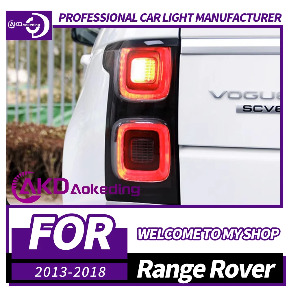 

Задний фонарь AKD для Range Rover Executive Светодиодный задний фонарь 2013-2017 Range Rover Задний противотуманный тормозной сигнал поворота Автомобильные аксессуары