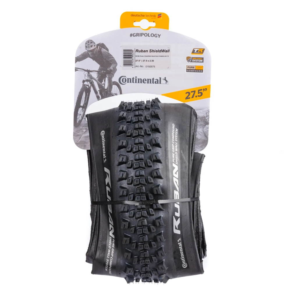 

Continental Ruban MTB Tyre 27.5/29x2.1/2.3 Pure Grip Compound Shield Wall System E25 Bicycle Tubeless Anti Puncture Folding Tire