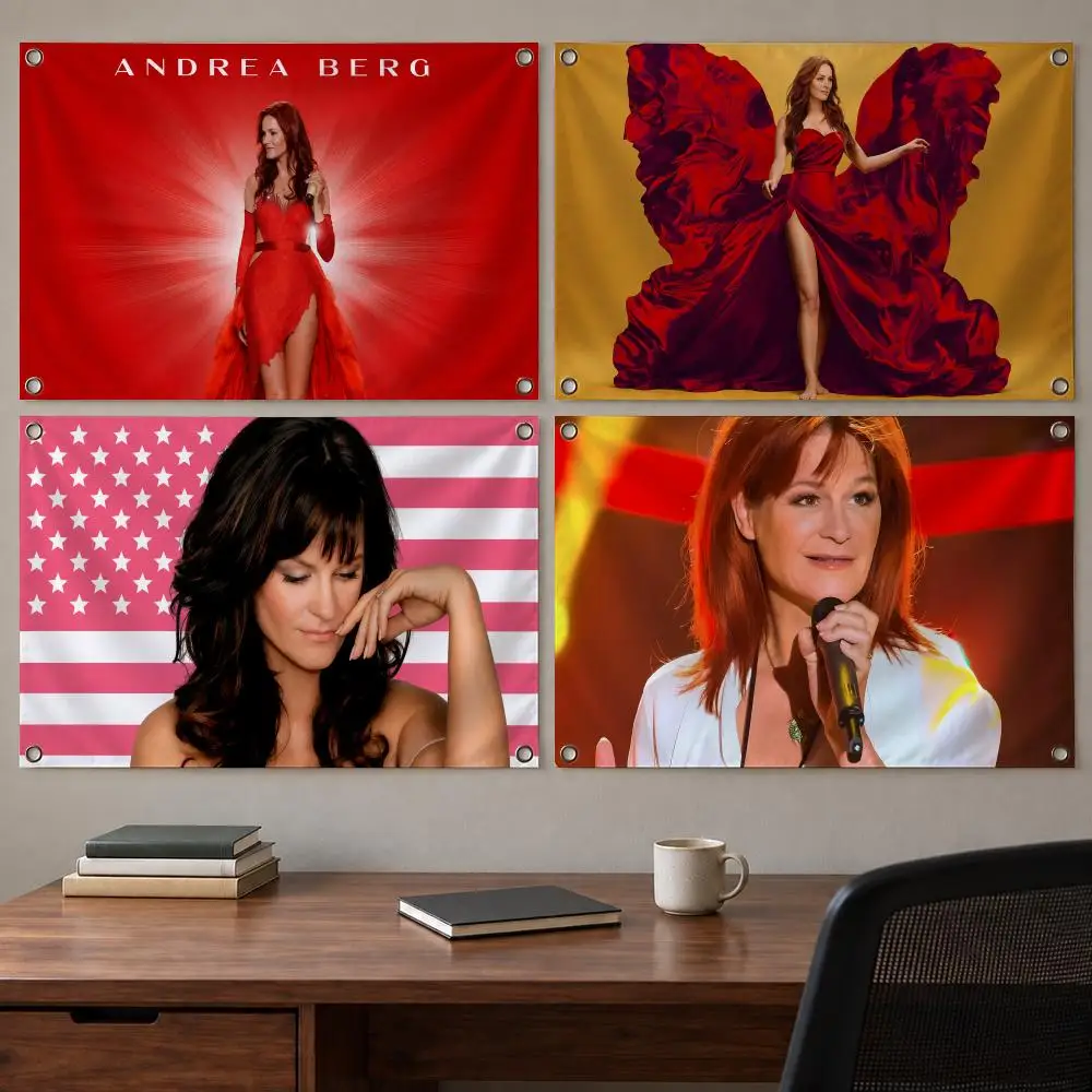Popular Singer Andrea Berg Flags Indoor Outdoor Wall Banner Party Decor Large Hanging Wall Backdrop