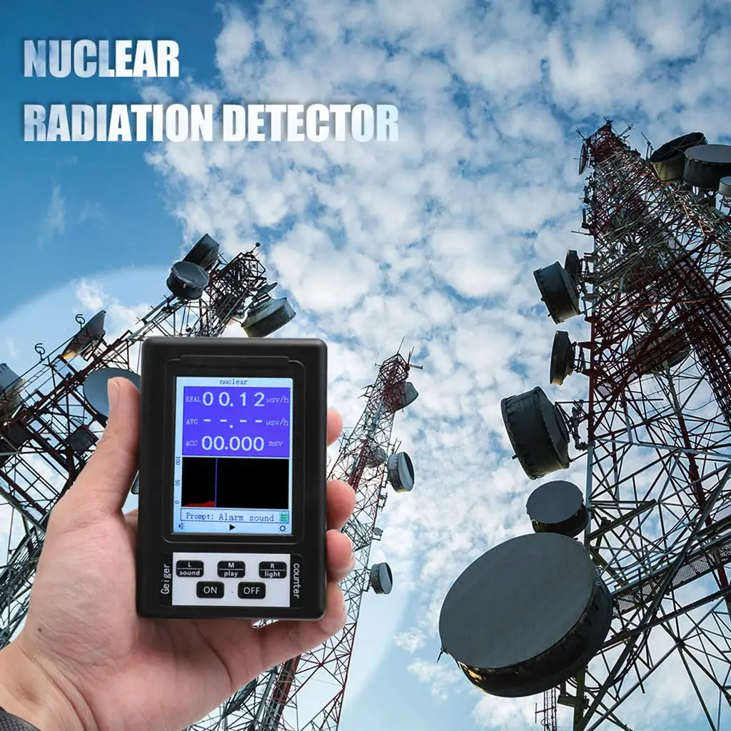 Promotie BR-9B Geigerteller Nucleaire Straling Detector Persoonsdosimeter Marmer Tester X-Ray Straling Dosimeter Emf Meter