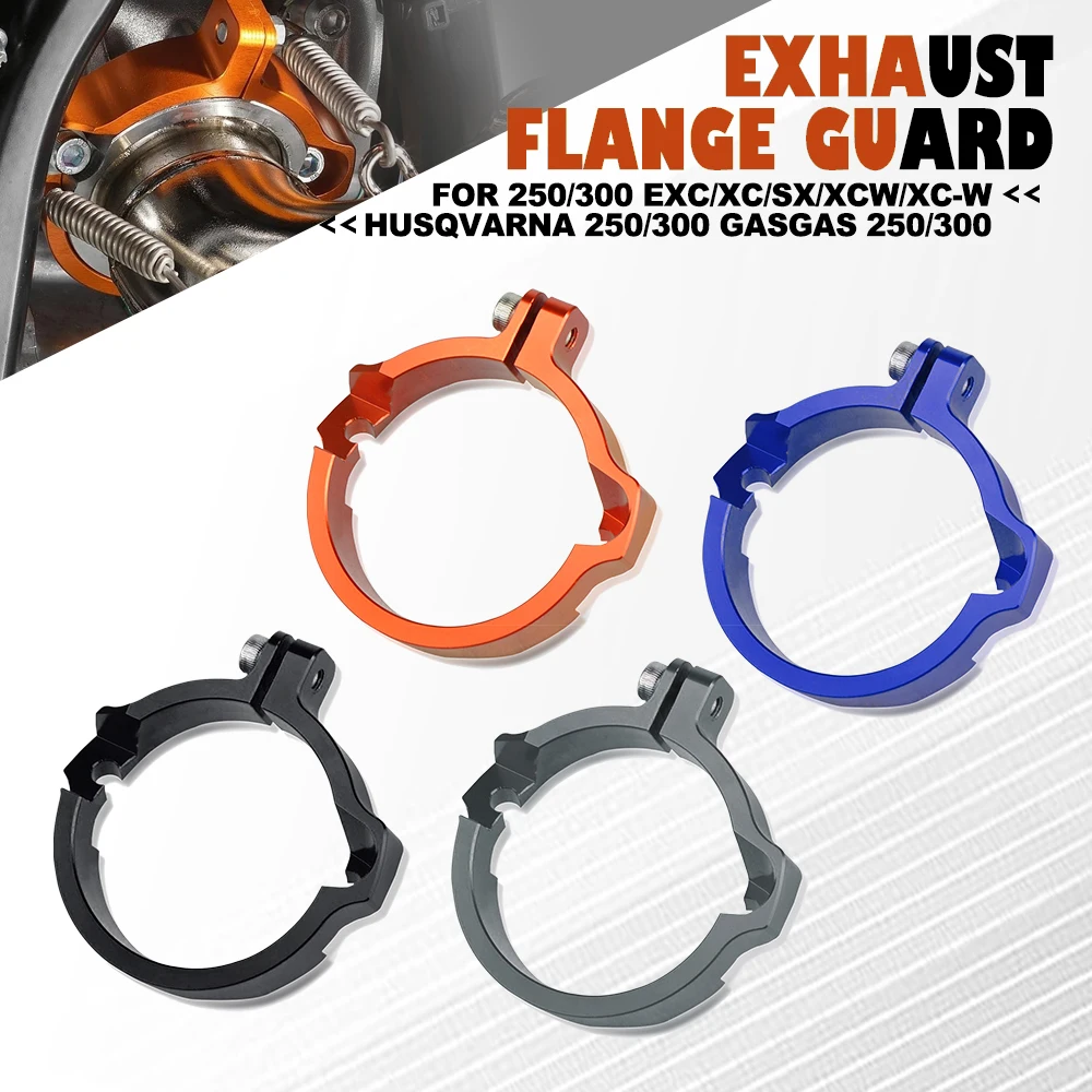 

For 250/300 EXC/XC/SX/XCW/XC-W Husqvarna 250/300 TE/TC/TX TE 250i/300i GasGas EX/EC/MC 250/300 Motorcycle Exhaust Flange Guard