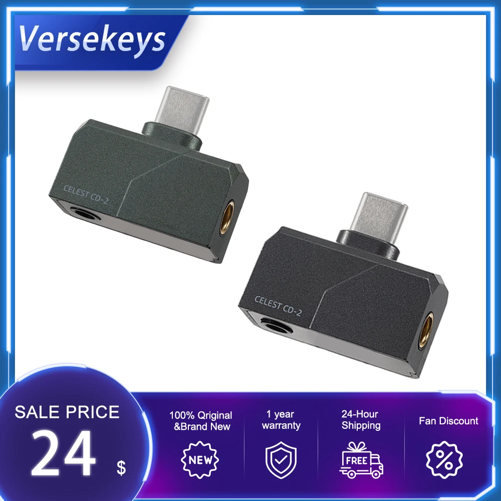 

Celest CD-2 Protable DAC Earphone Converter Audio HiFi Decoder Headphone Amplifier Adapter For IEMS Accessories Headset