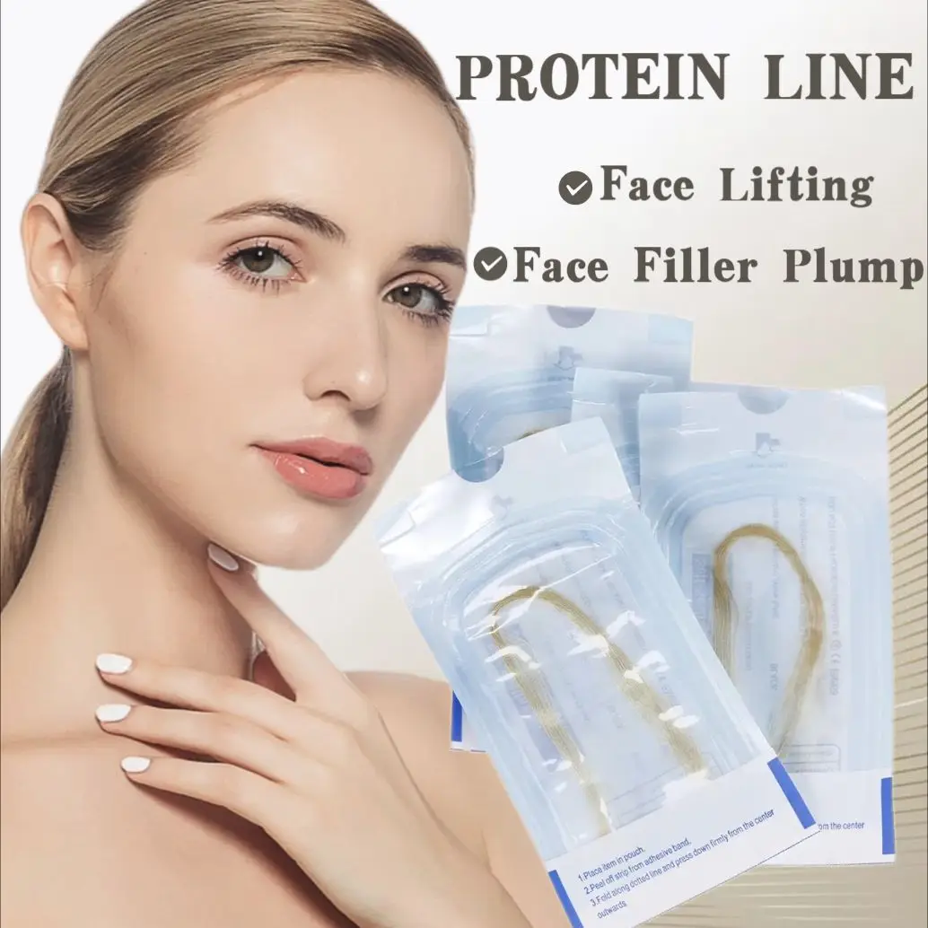 Absorbent Collagen Threads No Needle Gold Protein Line Anti Aging Women Collagen Face Filler Protein Thread Skin Care