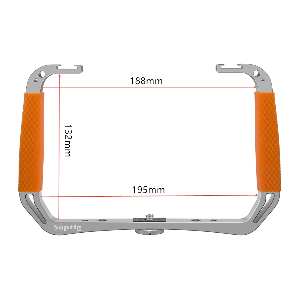 جهاز الغوص تحت الماء مثبت على الحذاء البارد ، مصباح فيديو ليد مقاوم للماء ، 164 قدمًا ، 50 مترًا ، GoPro Hero ، 12 ، 11 ، DJI Insta