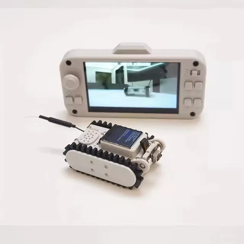 Pipeline Inspection Wireless Video Car Track Robot with Camera Maker Teaching Esp32 Scanning Code Networking DIY Program Toys