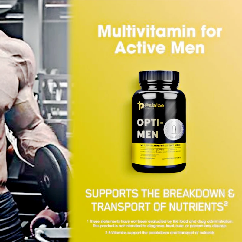 Opti-Men - with Vitamin C, Zinc and Vitamin D, E, B12 - Mens Daily Multivitamin Supplement - Enhances Immunity