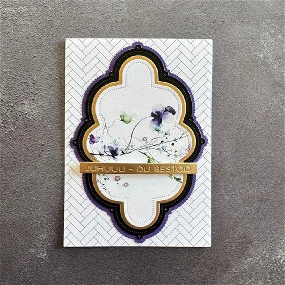 Die Series New Ja & Hr Og Fru Simple and Basic Stamps and Metal Cutting Dies Decoration Scrapbook DIY Paper Card Album Craft