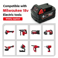 Original Milwaukee battery M18,5.0AH,6.0Ah,Milwaukee charger,M18B6 M18B5 48-11-1860, 48-11-1850, 48-11-1840,Tool Lithium Battery