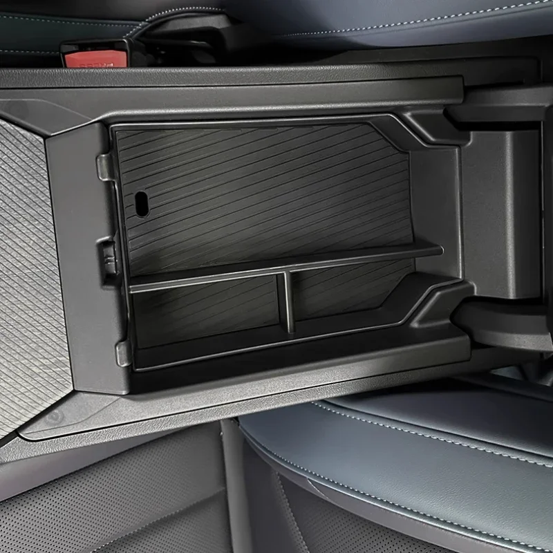 

Interior Car Accessories ABS Black Car Armrest Storage Box Organozer Tray For BMW X3 G45 2025-2026