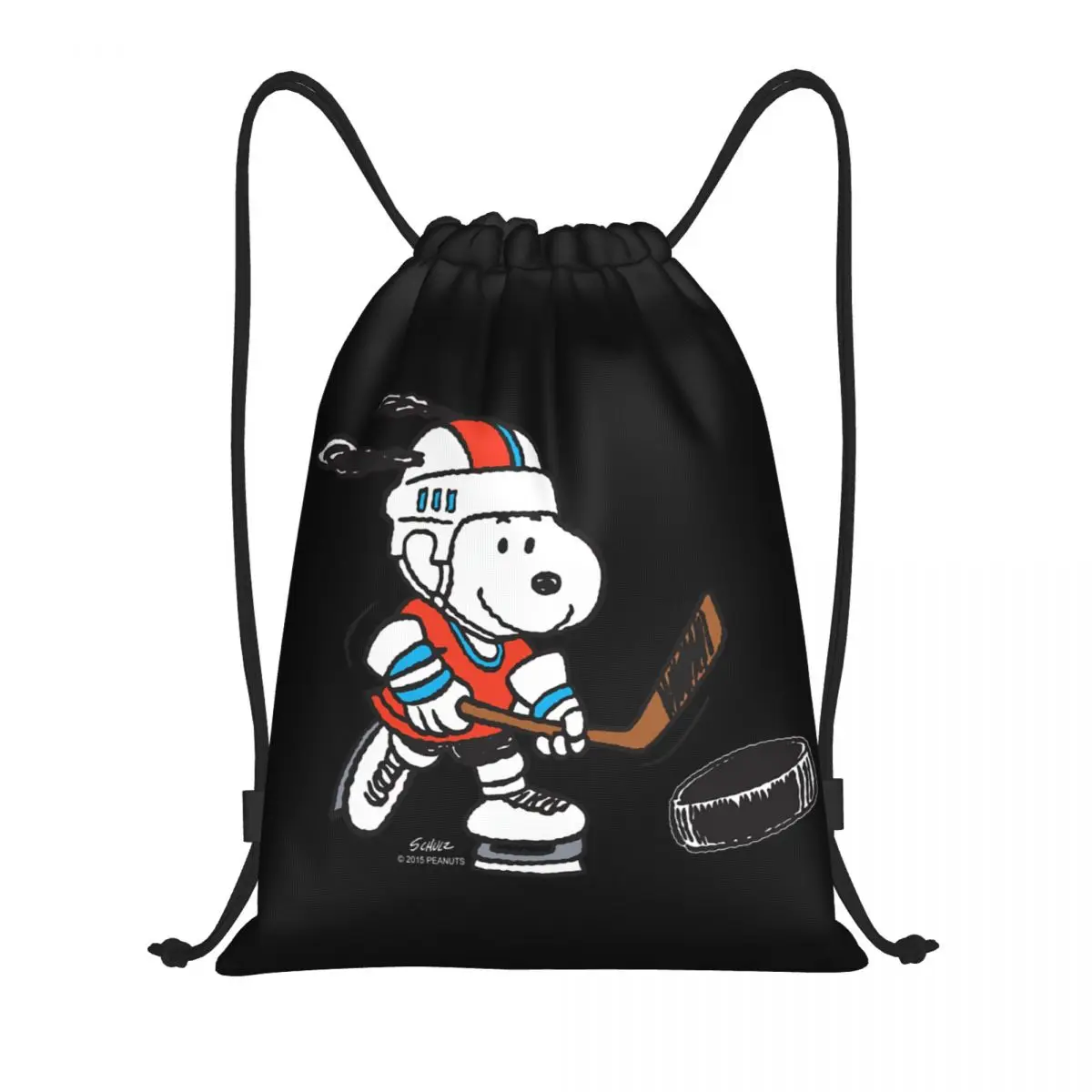 

Custom S-Snoopys Snoopy Hockey Drawstring Bags Women Men Lightweight Sports Gym Storage Backpack