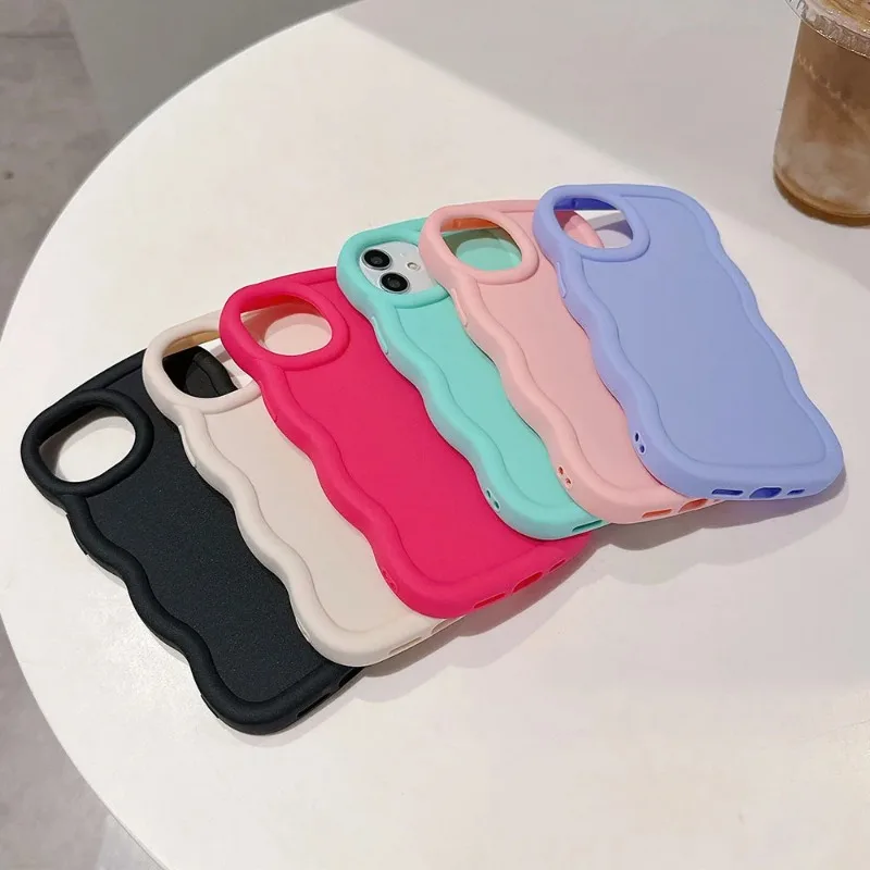 G24 Soft Silicone Candy Wave For Phone Case Motorola Moto G04 G14 G24 G34 G54 G84 5G G82 G52 G22 G32 G53 G23 G13 G04S Cover