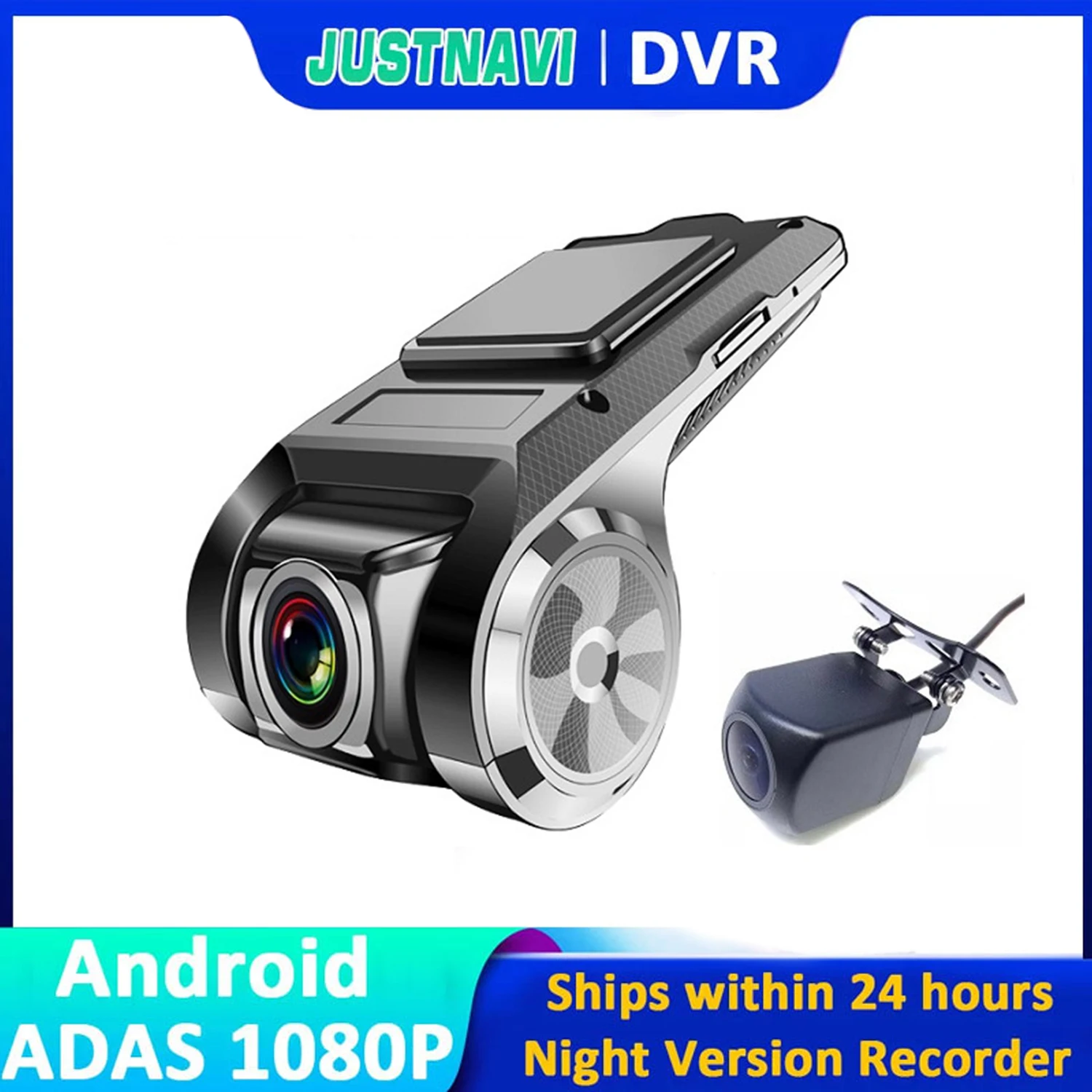 

JUSTNAVI Car DVR Dash Cam Full HD 1080P Cyclic Recording ADAS Auto Recorder Hidden For Android Multimedia Player DVD Navigation